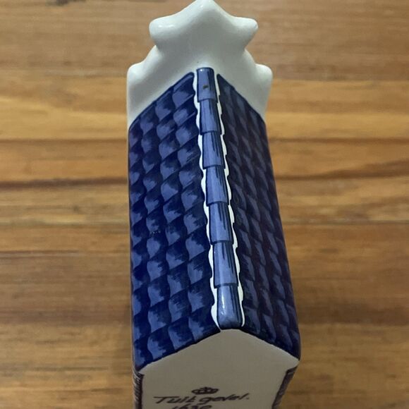 Delft Blue Hand-painted Miniature Tuit Gevel 1630 #5 Canal House Ceramic Holland - Picture 11 of 12